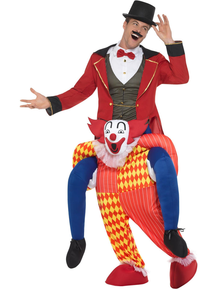 CLOWN PIGGY BACK COSTUME, ADULT - Little Shop of Horrors Costumery & Pop-Culture Emporium - 16 Bennetts Rd Mornington Melbourne - Melbourne's Most Iconic Costume Shop