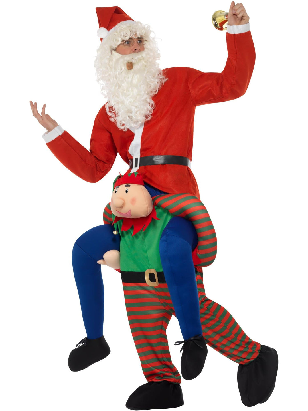 ELF PIGGY BACK COSTUME, ADULT - Little Shop of Horrors Costumery & Pop-Culture Emporium - 16 Bennetts Rd Mornington Melbourne - Melbourne's Most Iconic Costume Shop