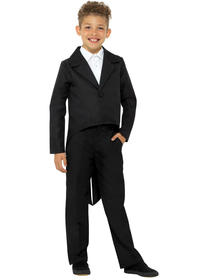 TAILCOAT – BLACK, CHILD - Little Shop of Horrors Costumery & Pop-Culture Emporium - 16 Bennetts Rd Mornington Melbourne - Melbourne's Most Iconic Costume Shop