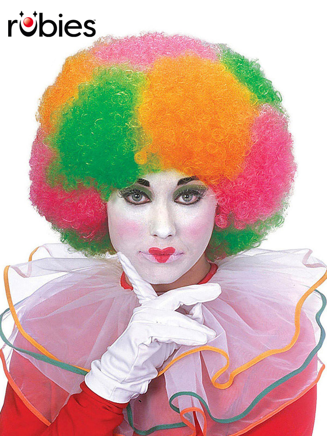 CLOWN MULTI COLOUR NEON WIG – ADULT - Little Shop of Horrors Costumery & Pop-Culture Emporium - 16 Bennetts Rd Mornington Melbourne - Melbourne's Most Iconic Costume Shop