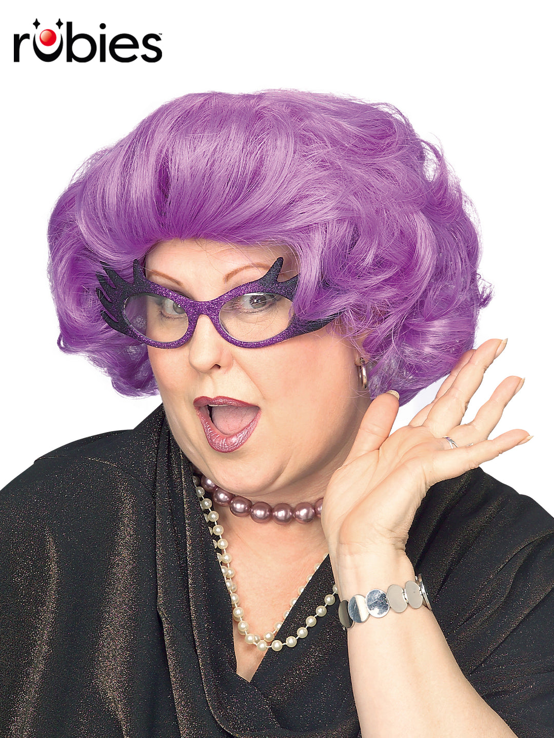 THE DAME EDNA PURPLE WIG - Little Shop of Horrors Costumery & Pop-Culture Emporium - 16 Bennetts Rd Mornington Melbourne - Melbourne's Most Iconic Costume Shop