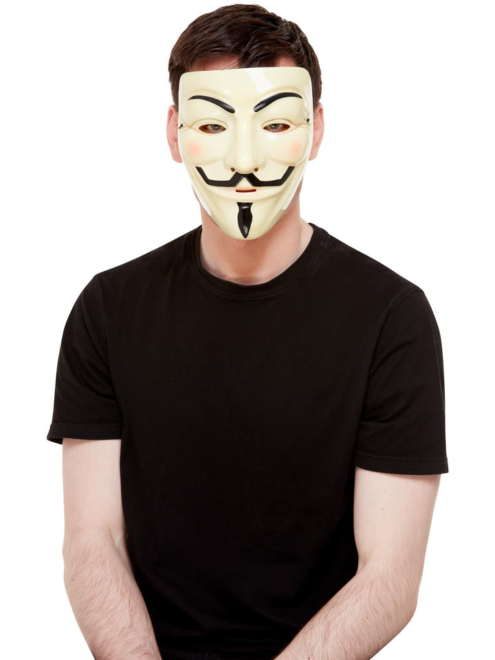 GUY FAWKES 'ANONYMOUS' MASK, ADULT - Little Shop of Horrors Costumery & Pop-Culture Emporium - 16 Bennetts Rd Mornington Melbourne - Melbourne's Most Iconic Costume Shop
