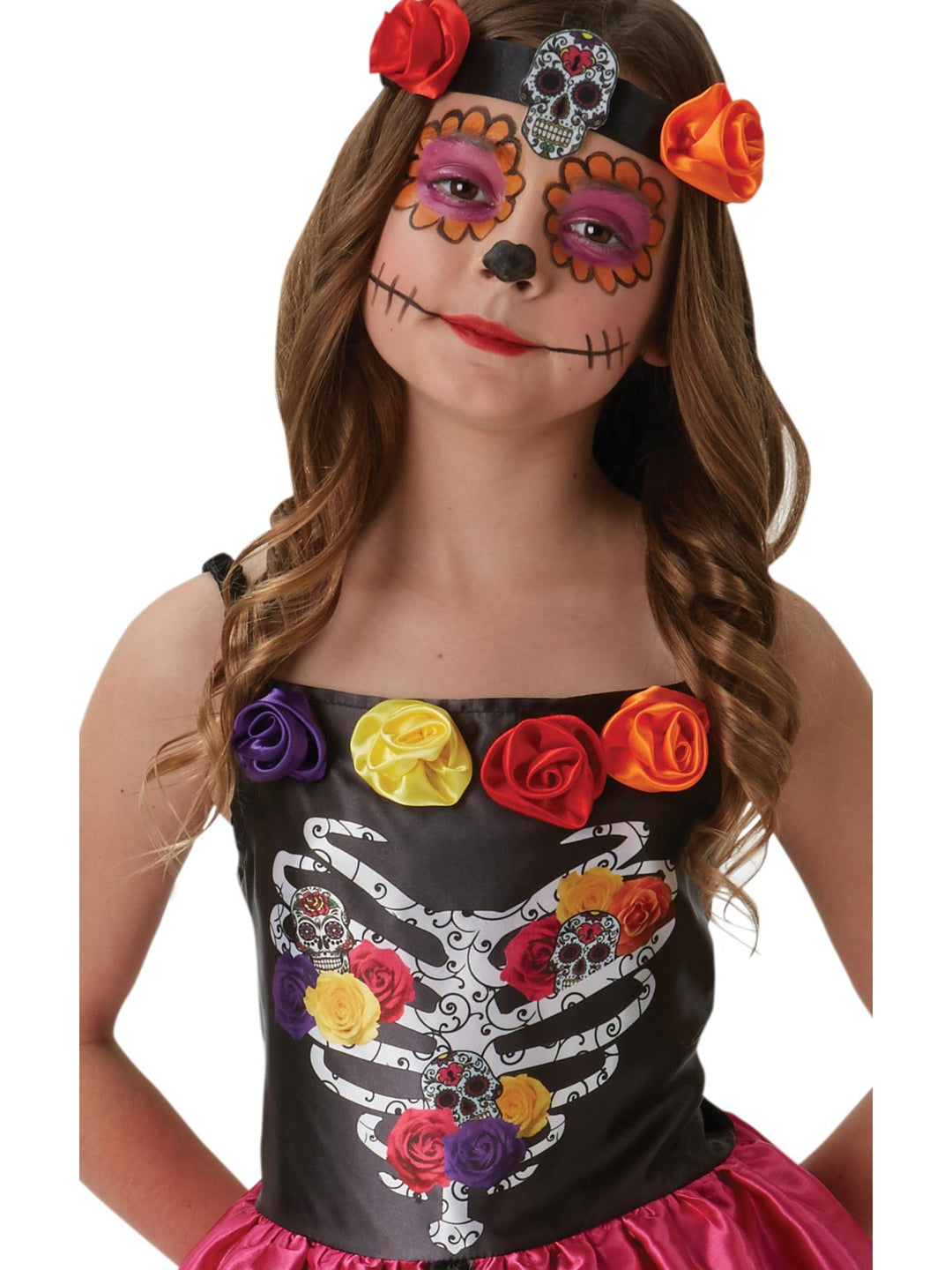 SUGAR SKULL DAY OF THE DEAD COSTUME, CHILD - Little Shop of Horrors