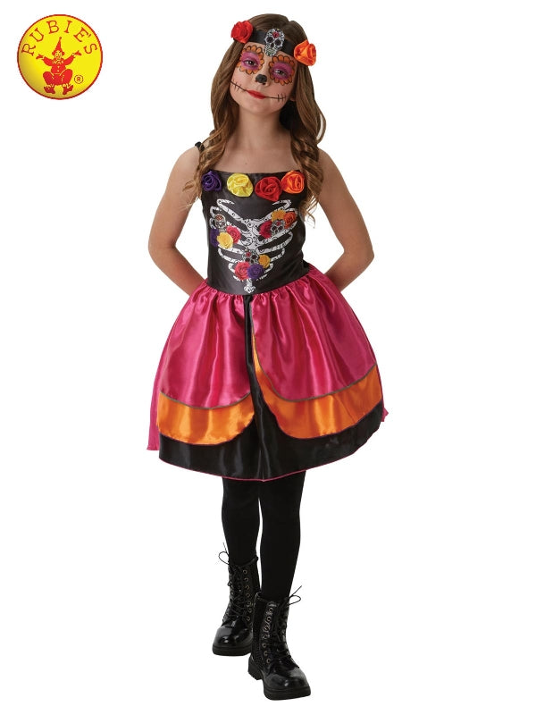 SUGAR SKULL DAY OF THE DEAD COSTUME, CHILD - Little Shop of Horrors