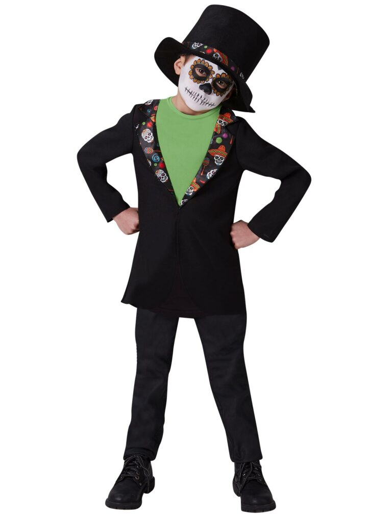DAY OF THE DEAD BOYS COSTUME, CHILD - Little Shop of Horrors Costumery & Pop-Culture Emporium - 16 Bennetts Rd Mornington Melbourne - Melbourne's Most Iconic Costume Shop