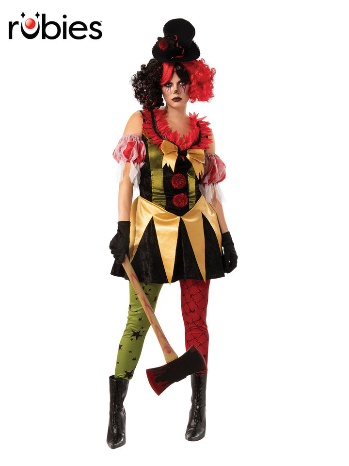 EVIL CLOWN LADY, ADULT - Little Shop of Horrors Costumery & Pop-Culture Emporium - 16 Bennetts Rd Mornington Melbourne - Melbourne's Most Iconic Costume Shop