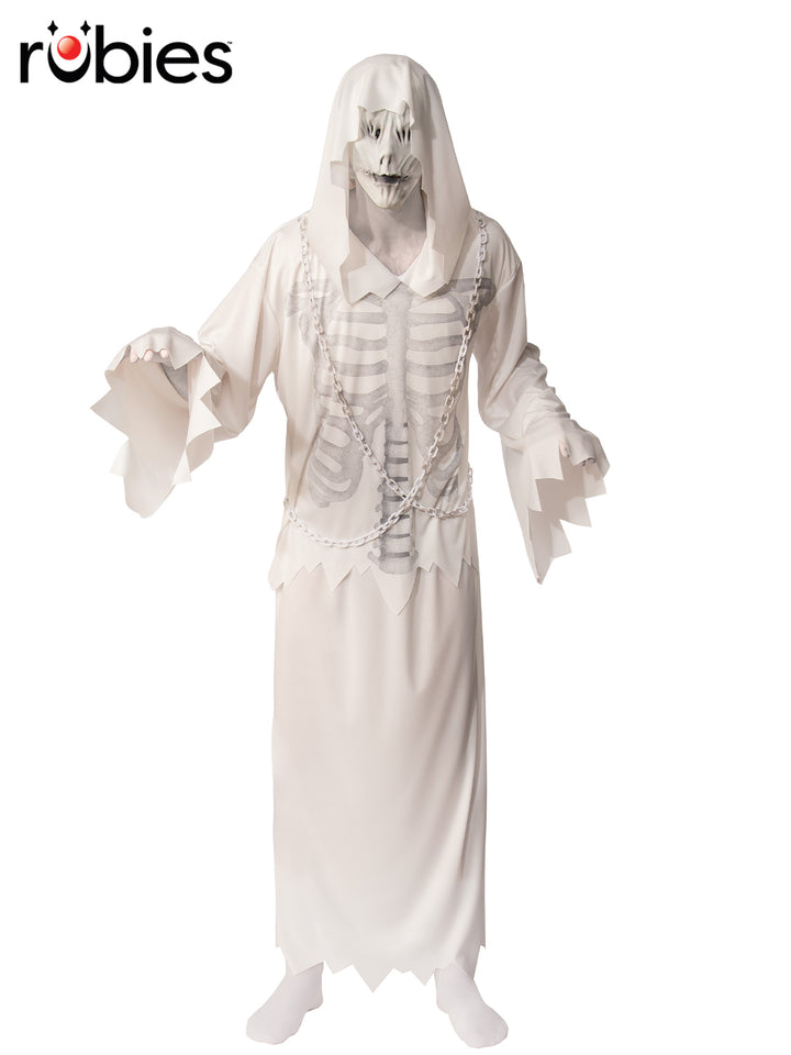 HOODED GHOST COSTUME – SIZE STD - Little Shop of Horrors Costumery & Pop-Culture Emporium - 16 Bennetts Rd Mornington Melbourne - Melbourne's Most Iconic Costume Shop