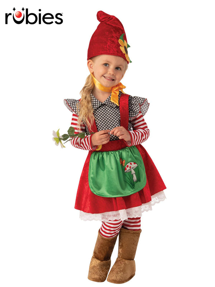 GARDEN GNOME GIRL COSTUME, CHILD - Little Shop of Horrors Costumery & Pop-Culture Emporium - 16 Bennetts Rd Mornington Melbourne - Melbourne's Most Iconic Costume Shop