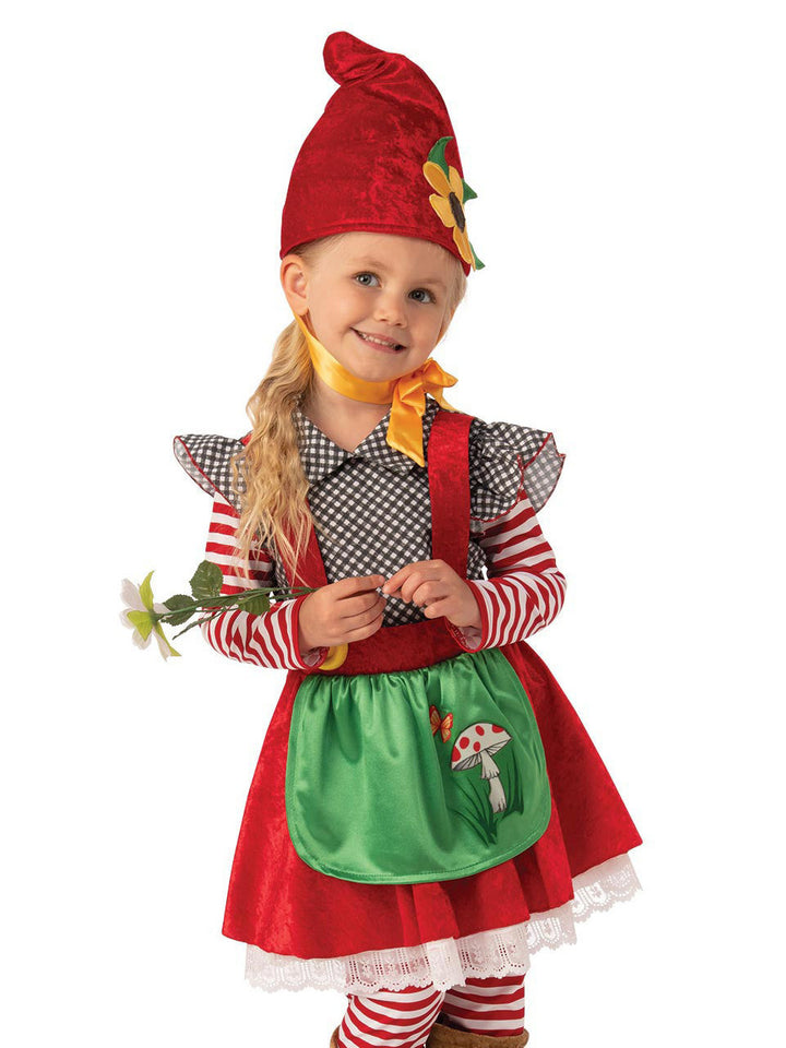 GARDEN GNOME GIRL COSTUME, CHILD - Little Shop of Horrors Costumery & Pop-Culture Emporium - 16 Bennetts Rd Mornington Melbourne - Melbourne's Most Iconic Costume Shop