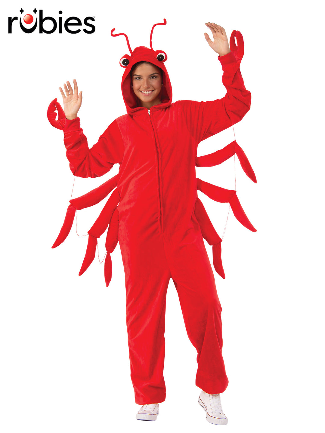 LOBSTER FURRY ONESIE COSTUME, ADULT - Little Shop of Horrors Costumery & Pop-Culture Emporium - 16 Bennetts Rd Mornington Melbourne - Melbourne's Most Iconic Costume Shop