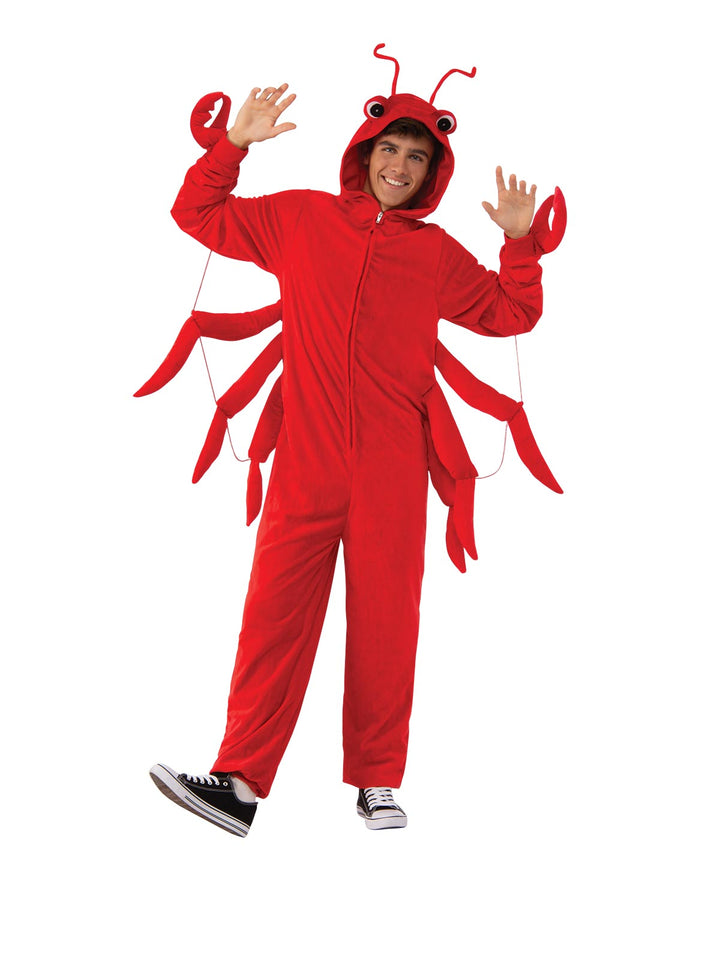 LOBSTER FURRY ONESIE COSTUME, ADULT - Little Shop of Horrors Costumery & Pop-Culture Emporium - 16 Bennetts Rd Mornington Melbourne - Melbourne's Most Iconic Costume Shop