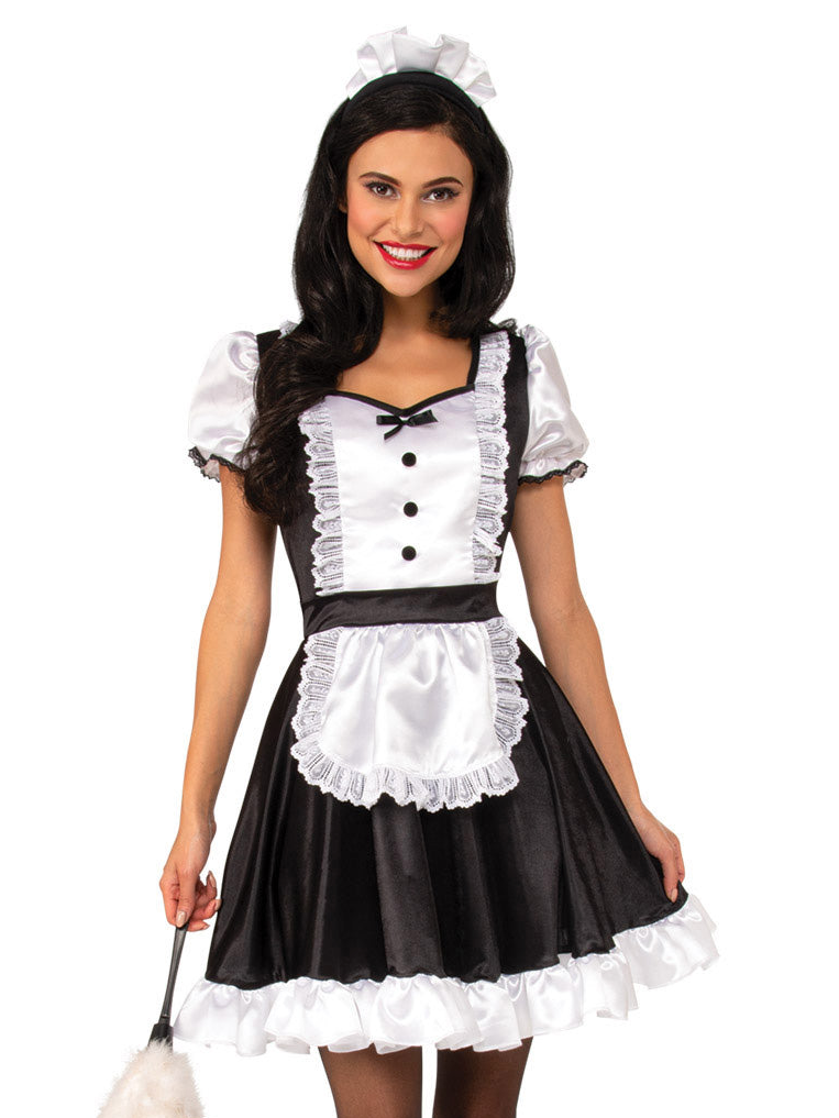 FRENCH MAID COSTUME, ADULT - Little Shop of Horrors Costumery & Pop-Culture Emporium - 16 Bennetts Rd Mornington Melbourne - Melbourne's Most Iconic Costume Shop