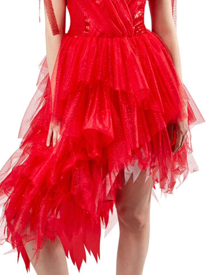 HARLEY QUINN RED DRESS COSTUME, ADULT - Little Shop of Horrors