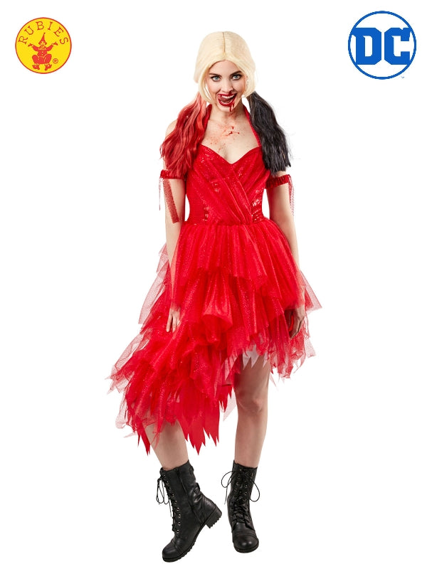 HARLEY QUINN RED DRESS COSTUME, ADULT - Little Shop of Horrors