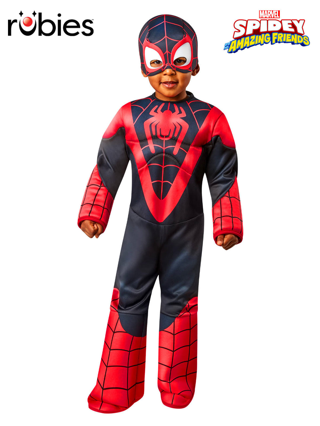 MILES MORALES DELUXE ‘SPIDEY & HIS AMAZING FRENDS’ COSTUME, CHILD - Little Shop of Horrors Costumery & Pop-Culture Emporium - 16 Bennetts Rd Mornington Melbourne - Melbourne's Most Iconic Costume Shop