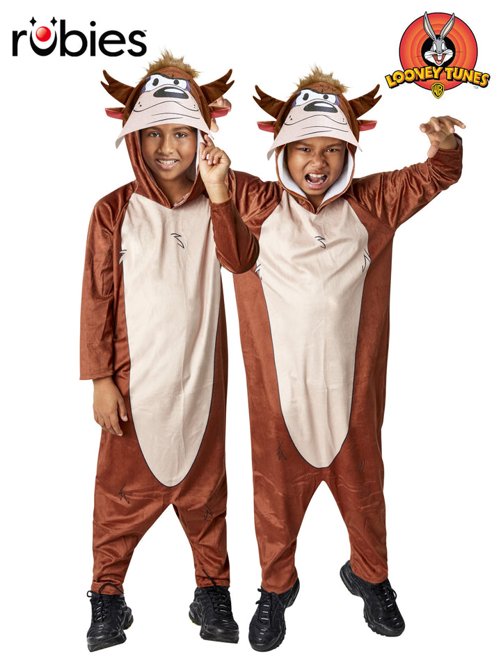 TAZ LOONEY TUNES UNISEX JUMPSUIT, CHILD - Little Shop of Horrors Costumery & Pop-Culture Emporium - 16 Bennetts Rd Mornington Melbourne - Melbourne's Most Iconic Costume Shop