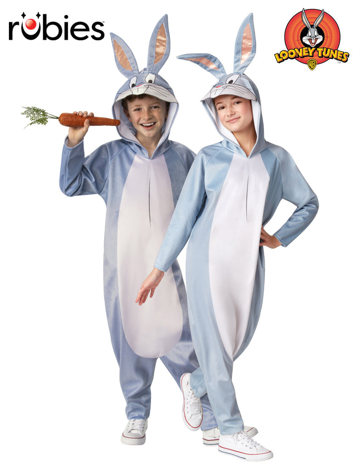 BUGS BUNNY LOONEY TUNES UNISEX JUMPSUIT, CHILD - Little Shop of Horrors Costumery & Pop-Culture Emporium - 16 Bennetts Rd Mornington Melbourne - Melbourne's Most Iconic Costume Shop