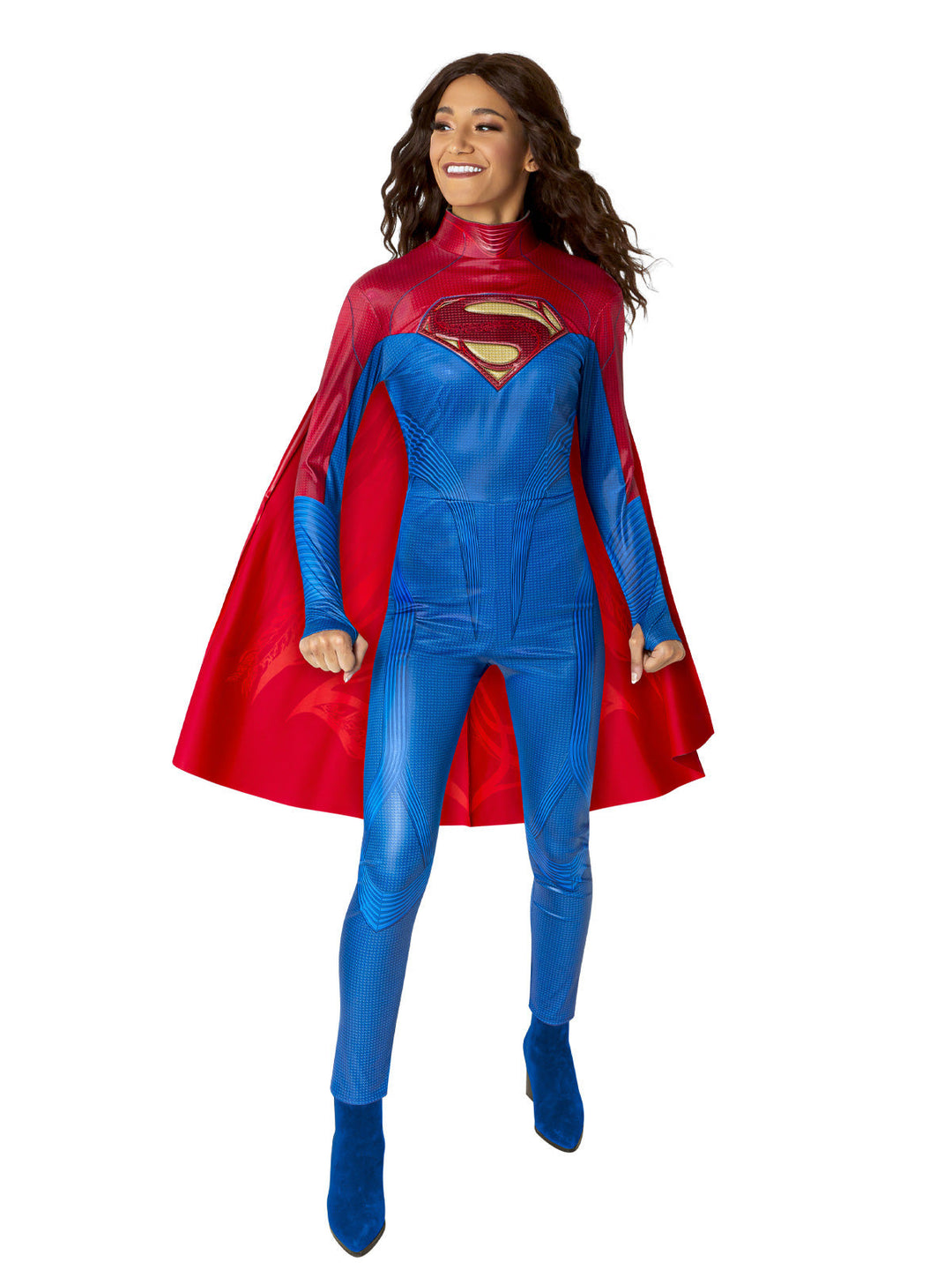 SUPERGIRL DELUXE PANTS COSTUME, ADULT - Little Shop of Horrors Costumery & Pop-Culture Emporium - 16 Bennetts Rd Mornington Melbourne - Melbourne's Most Iconic Costume Shop