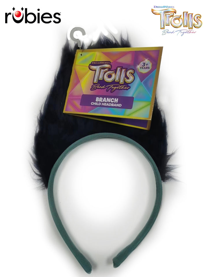TROLLS BRANCH – HEADBAND WITH ATTACHED HAIR - Little Shop of Horrors Costumery & Pop-Culture Emporium - 16 Bennetts Rd Mornington Melbourne - Melbourne's Most Iconic Costume Shop