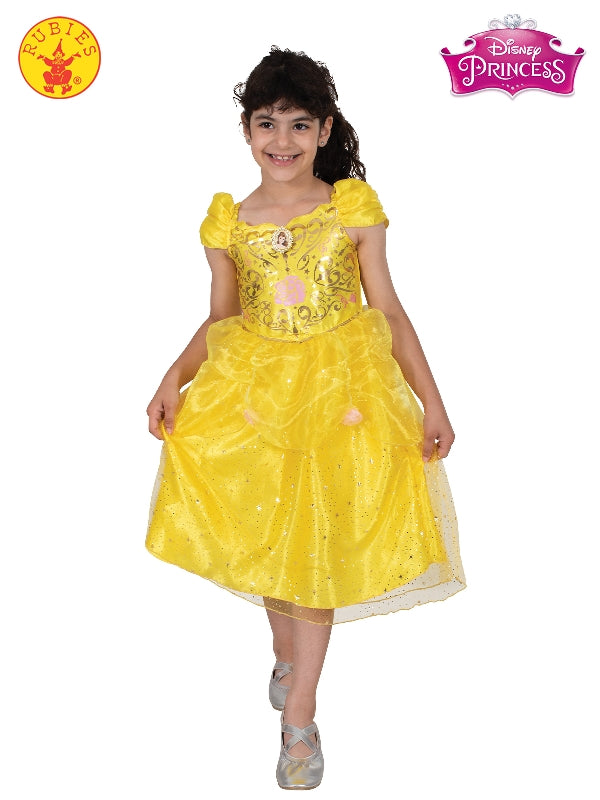 BELLE DELUXE SPARKLE COSTUME, CHILD