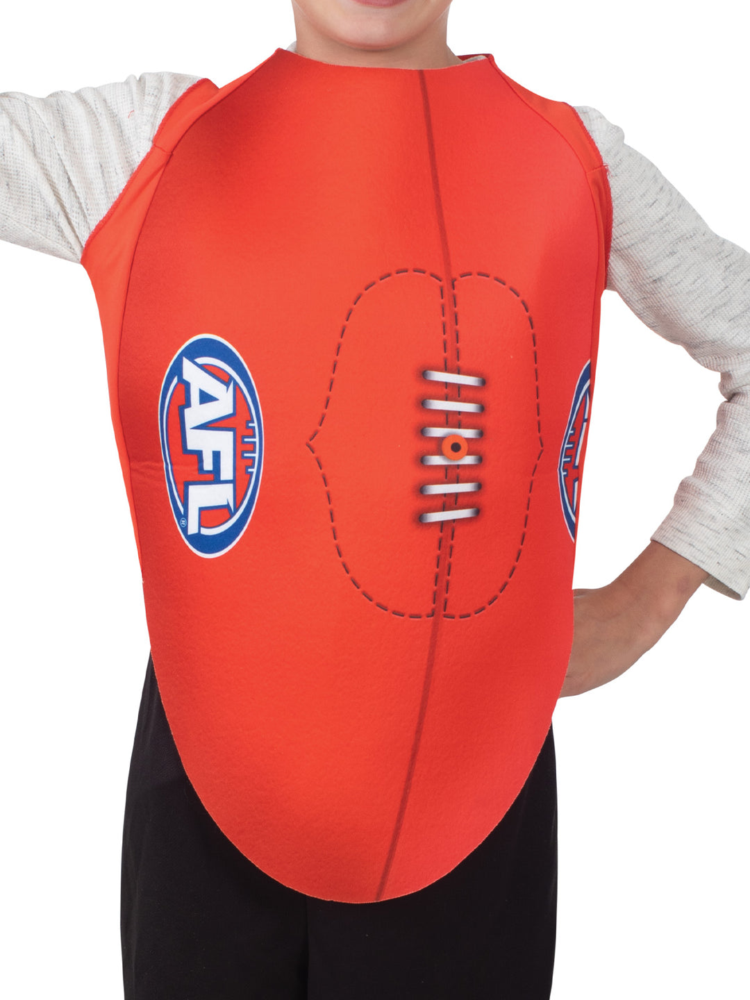 AFL FOOTY TABARD COSTUME, CHILD - Little Shop of Horrors Costumery & Pop-Culture Emporium - 16 Bennetts Rd Mornington Melbourne - Melbourne's Most Iconic Costume Shop