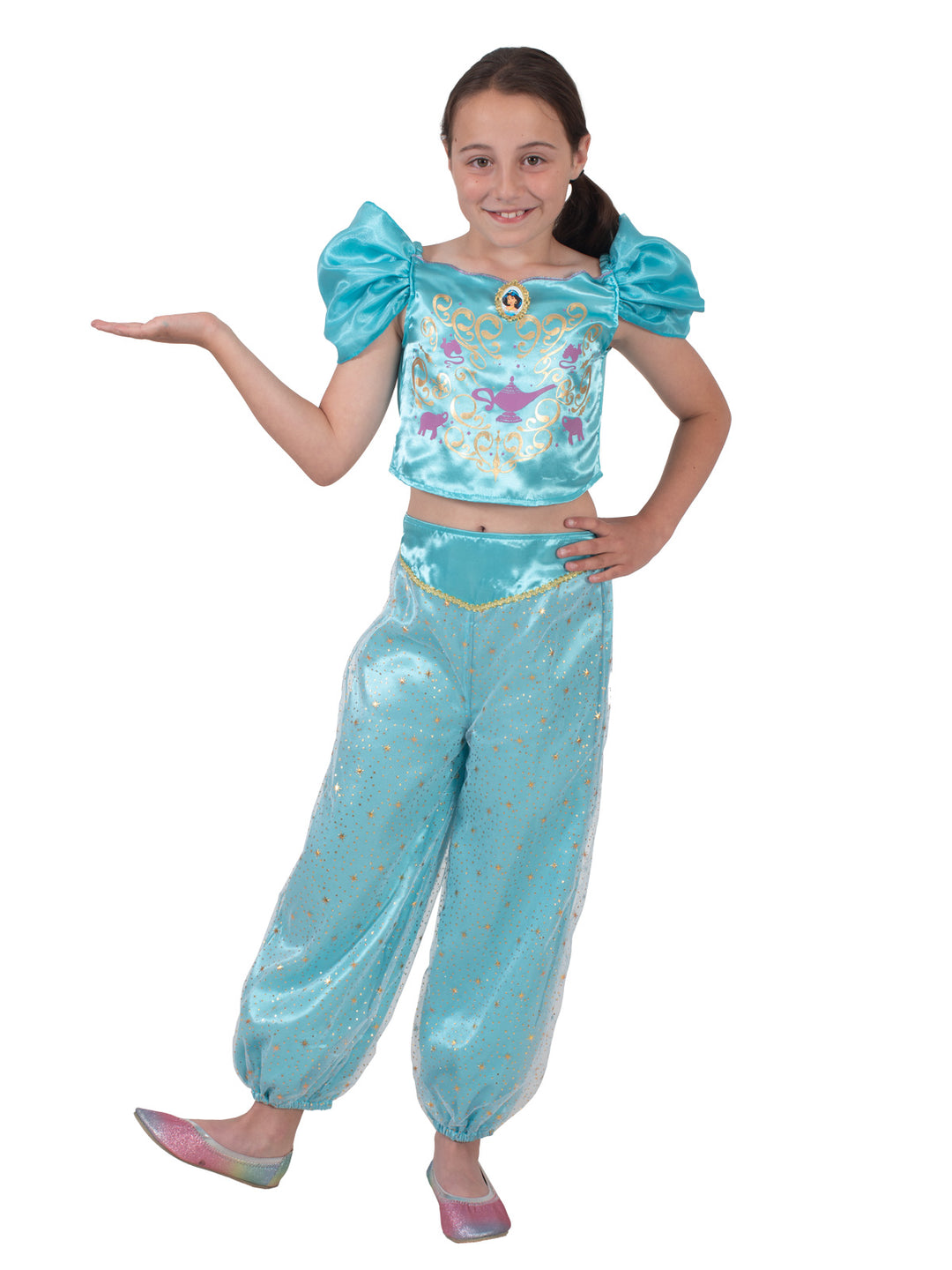 JASMINE SPARKLE DELUXE COSTUME, CHILD