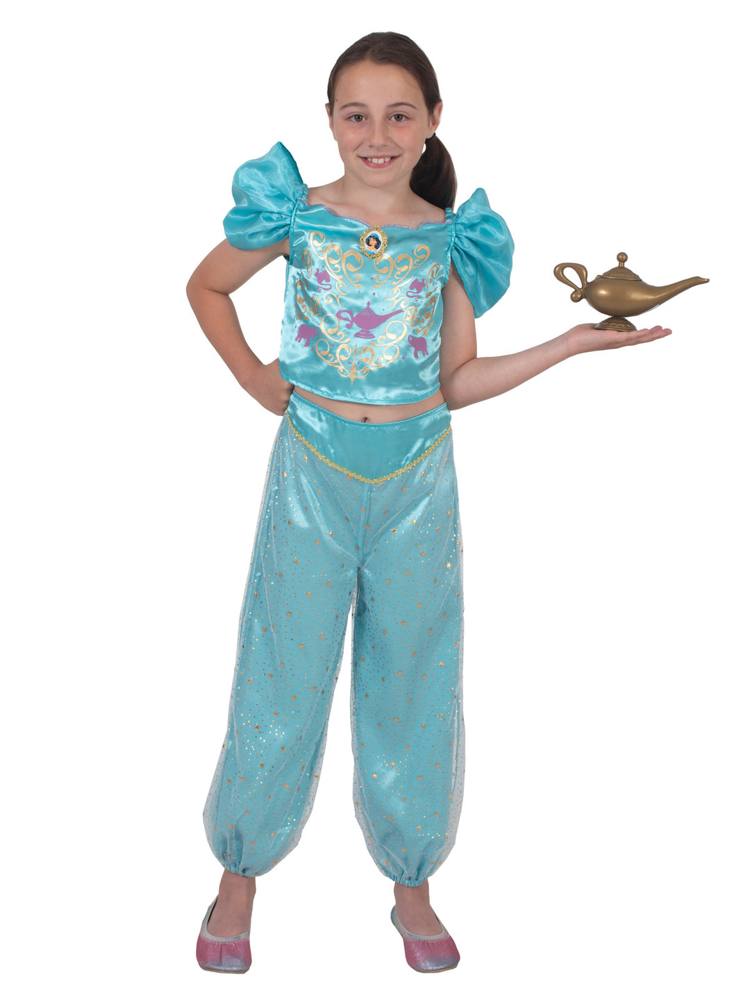 JASMINE SPARKLE DELUXE COSTUME, CHILD