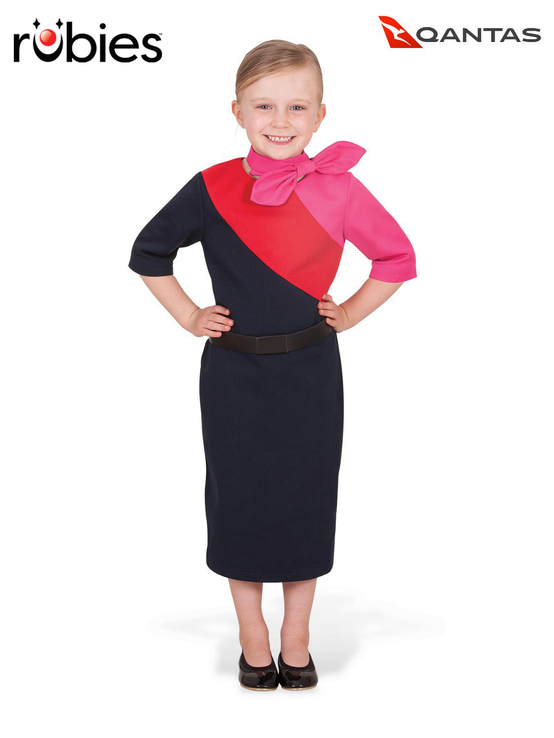 QANTAS FEMALE CABIN CREW UNIFORM, CHILD - Little Shop of Horrors Costumery & Pop-Culture Emporium - 16 Bennetts Rd Mornington Melbourne - Melbourne's Most Iconic Costume Shop