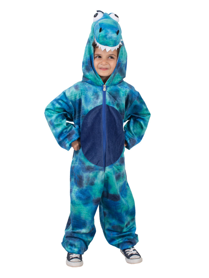 ROARIN’ REX BLUE DINOSAUR COSTUME, CHILD - Little Shop of Horrors Costumery & Pop-Culture Emporium - 16 Bennetts Rd Mornington Melbourne - Melbourne's Most Iconic Costume Shop