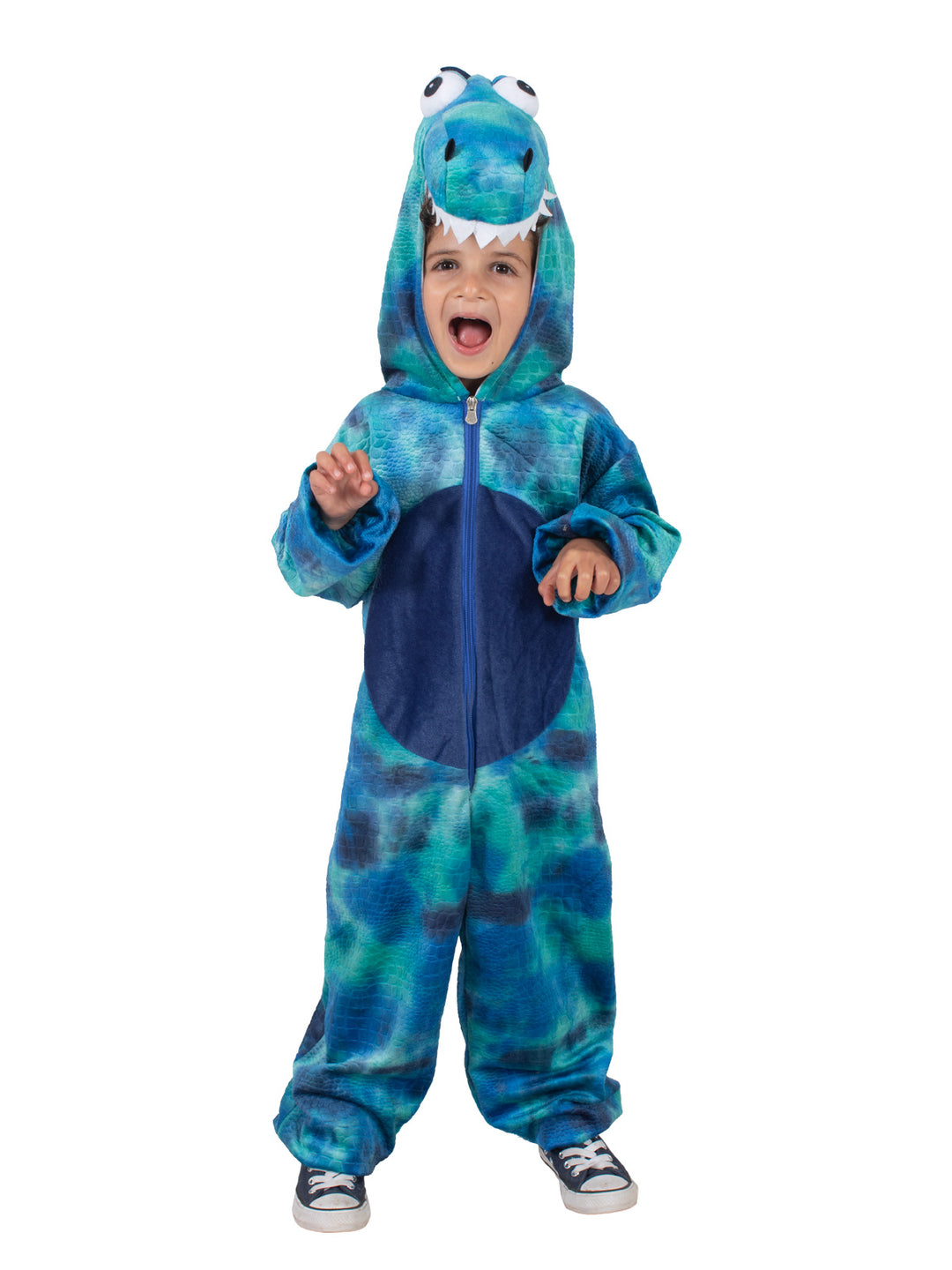 ROARIN’ REX BLUE DINOSAUR COSTUME, CHILD - Little Shop of Horrors Costumery & Pop-Culture Emporium - 16 Bennetts Rd Mornington Melbourne - Melbourne's Most Iconic Costume Shop