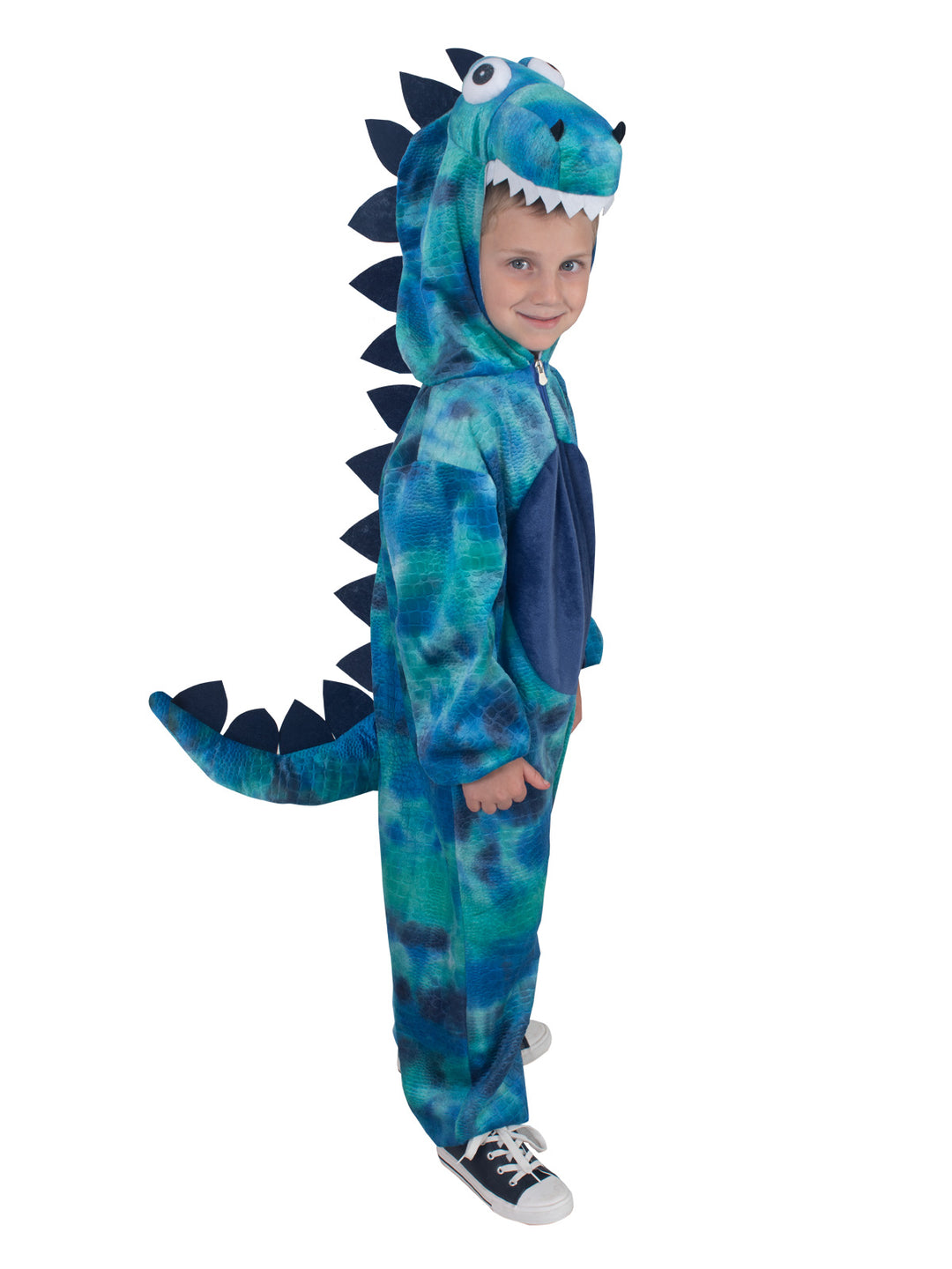 ROARIN’ REX BLUE DINOSAUR COSTUME, CHILD - Little Shop of Horrors Costumery & Pop-Culture Emporium - 16 Bennetts Rd Mornington Melbourne - Melbourne's Most Iconic Costume Shop