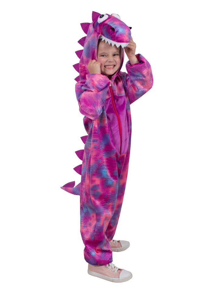ROARIN’ REX PINK DINOSAUR COSTUME, CHILD - Little Shop of Horrors Costumery & Pop-Culture Emporium - 16 Bennetts Rd Mornington Melbourne - Melbourne's Most Iconic Costume Shop