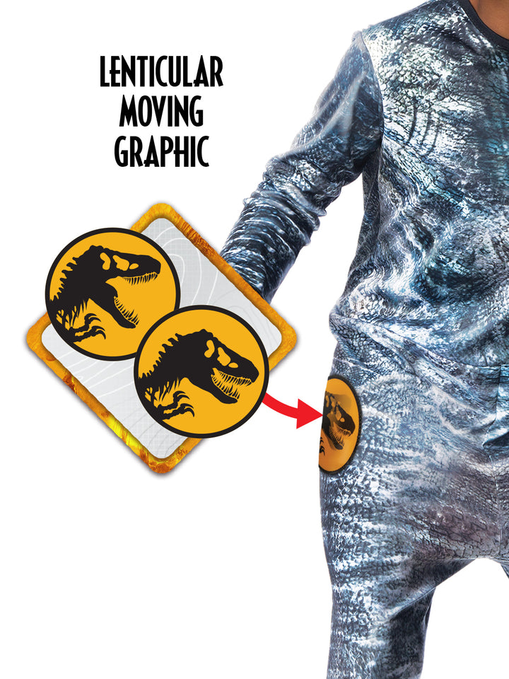 VELOCIRAPTOR BLUE DELUXE LENTICULAR, CHILD - Little Shop of Horrors