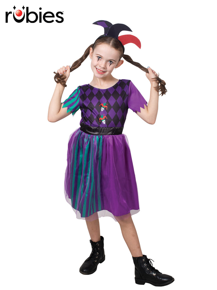 HARLEQUIN JESTER COSTUME, CHILD - Little Shop of Horrors Costumery & Pop-Culture Emporium - 16 Bennetts Rd Mornington Melbourne - Melbourne's Most Iconic Costume Shop