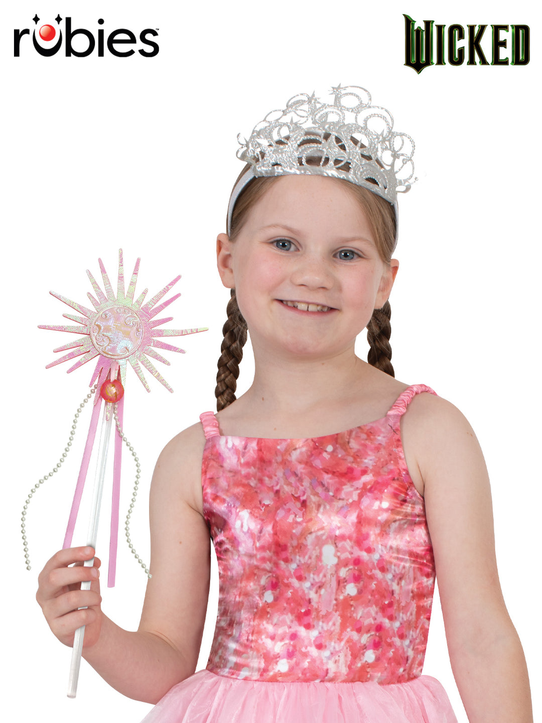 WICKED – GLINDA WAND & TIARA SET – CHILD