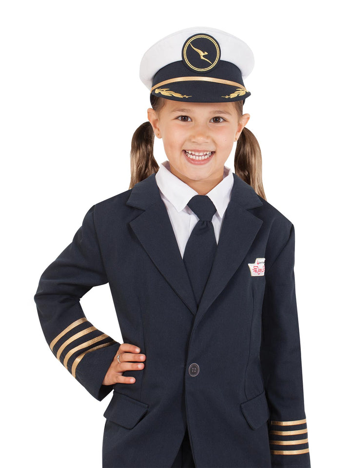 QANTAS PILOT’S HAT – CHILD - Little Shop of Horrors Costumery & Pop-Culture Emporium - 16 Bennetts Rd Mornington Melbourne - Melbourne's Most Iconic Costume Shop