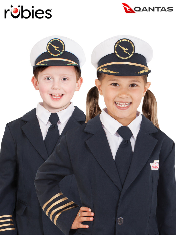 QANTAS PILOT’S HAT – CHILD - Little Shop of Horrors Costumery & Pop-Culture Emporium - 16 Bennetts Rd Mornington Melbourne - Melbourne's Most Iconic Costume Shop