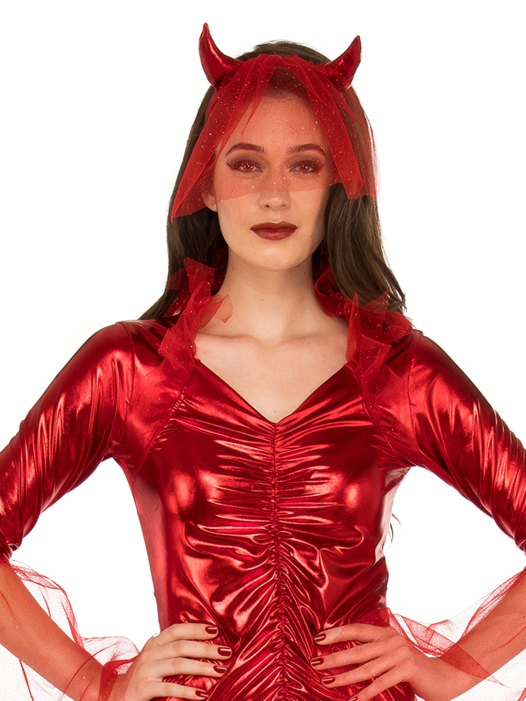 RED DEVIL BRIDE COSTUME, ADULT - Little Shop of Horrors Costumery & Pop-Culture Emporium - 16 Bennetts Rd Mornington Melbourne - Melbourne's Most Iconic Costume Shop