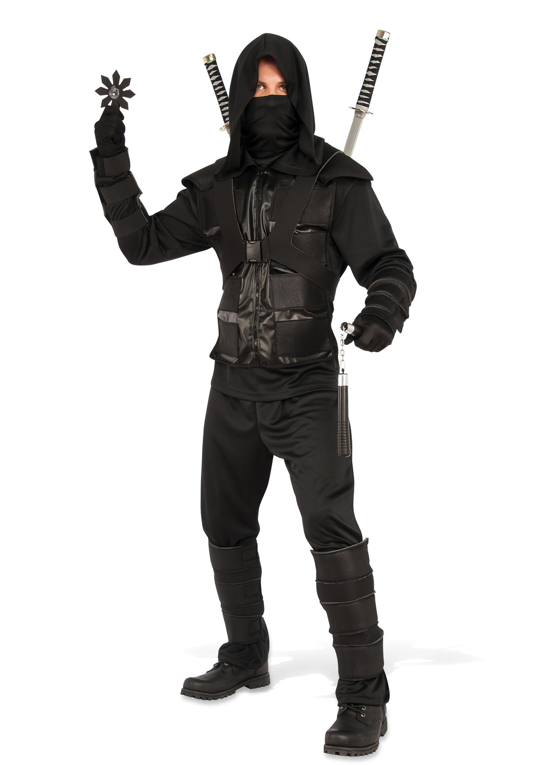 DARK NINJA COSTUME, ADULT - Little Shop of Horrors Costumery & Pop-Culture Emporium - 16 Bennetts Rd Mornington Melbourne - Melbourne's Most Iconic Costume Shop