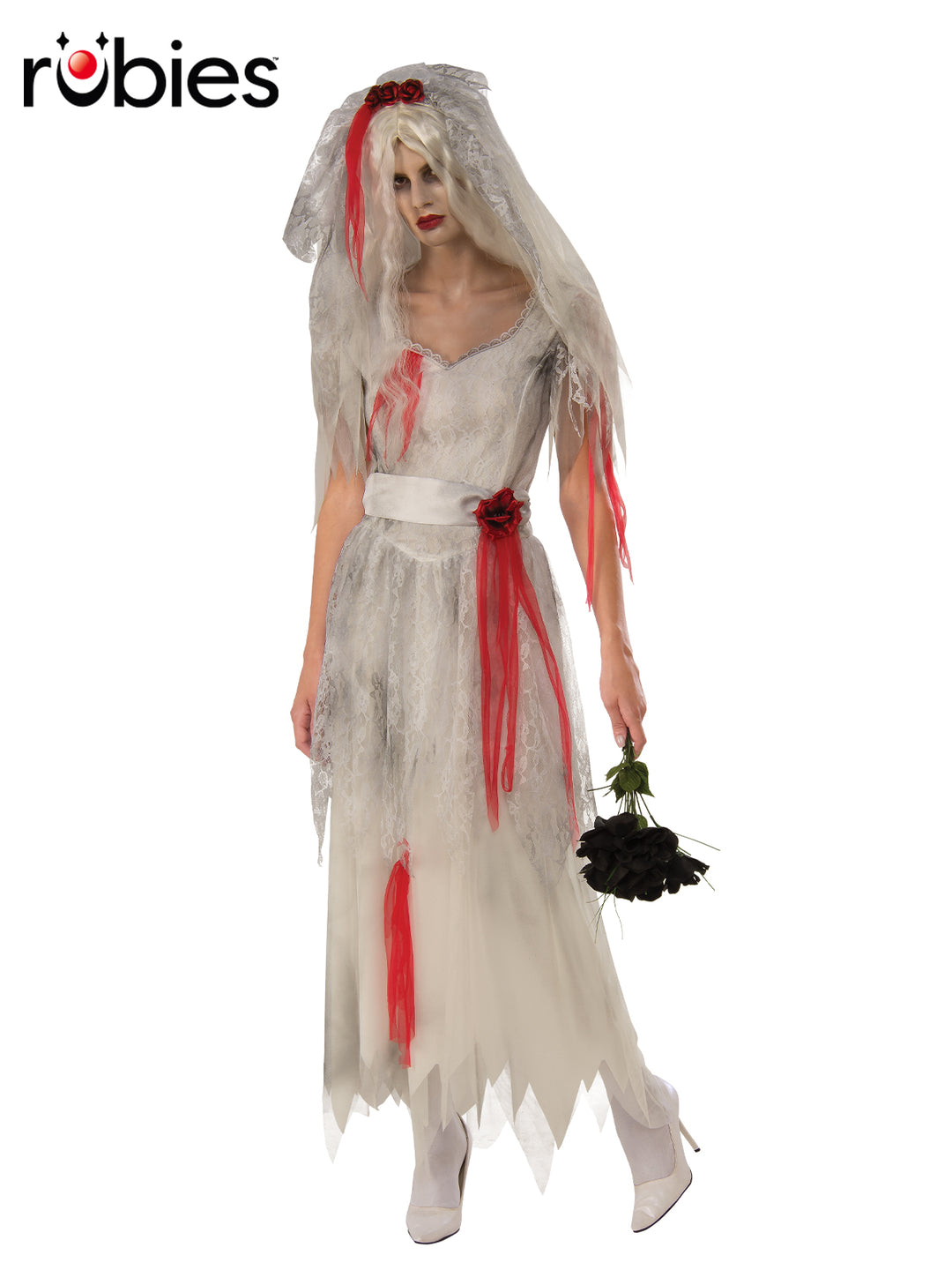 GHOST BRIDE COSTUME, ADULTS - Little Shop of Horrors Costumery & Pop-Culture Emporium - 16 Bennetts Rd Mornington Melbourne - Melbourne's Most Iconic Costume Shop