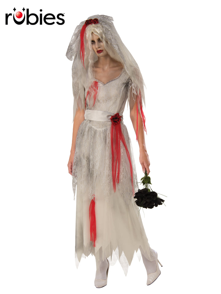GHOST BRIDE COSTUME, ADULTS - Little Shop of Horrors Costumery & Pop-Culture Emporium - 16 Bennetts Rd Mornington Melbourne - Melbourne's Most Iconic Costume Shop