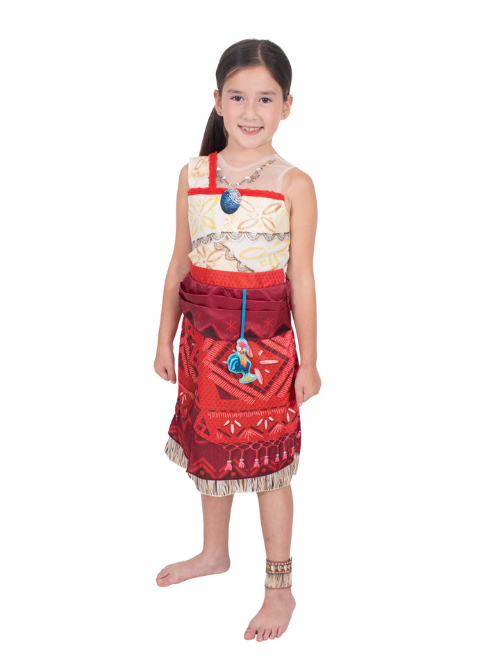 MOANA DELUXE COSTUME WITH HEIHEI ACCESSORY, CHILD - Little Shop of Horrors Costumery & Pop-Culture Emporium - 16 Bennetts Rd Mornington Melbourne - Melbourne's Most Iconic Costume Shop