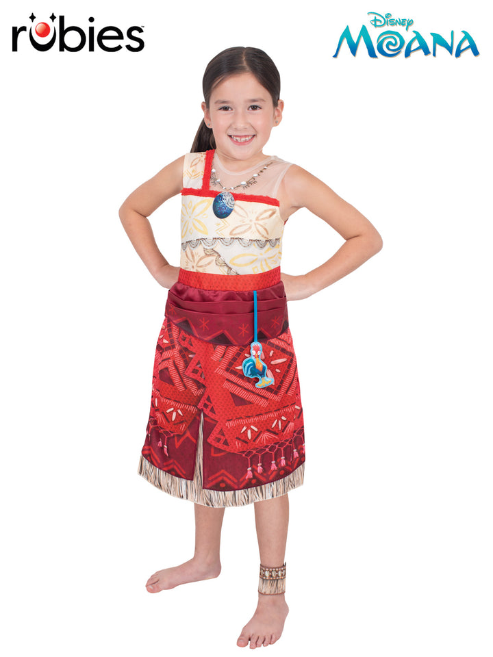 MOANA DELUXE COSTUME WITH HEIHEI ACCESSORY, CHILD - Little Shop of Horrors Costumery & Pop-Culture Emporium - 16 Bennetts Rd Mornington Melbourne - Melbourne's Most Iconic Costume Shop
