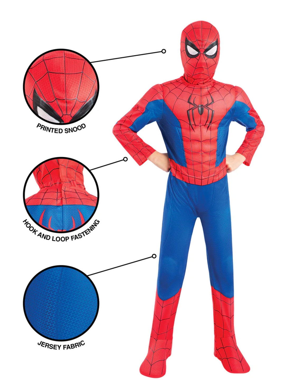 SPIDER-MAN DELUXE BRAND NEW DAY COSTUME, CHILD - Little Shop of Horrors Costumery & Pop-Culture Emporium - 16 Bennetts Rd Mornington Melbourne - Melbourne's Most Iconic Costume Shop