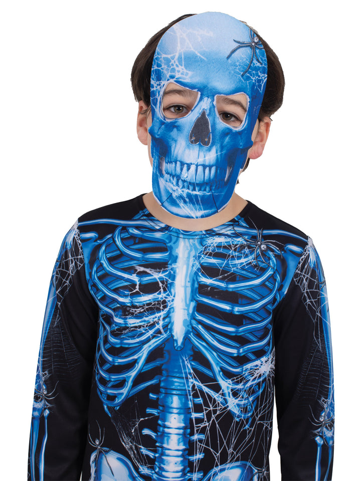 SKELETON NEON BLUE COSTUME, CHILD - Little Shop of Horrors Costumery & Pop-Culture Emporium - 16 Bennetts Rd Mornington Melbourne - Melbourne's Most Iconic Costume Shop