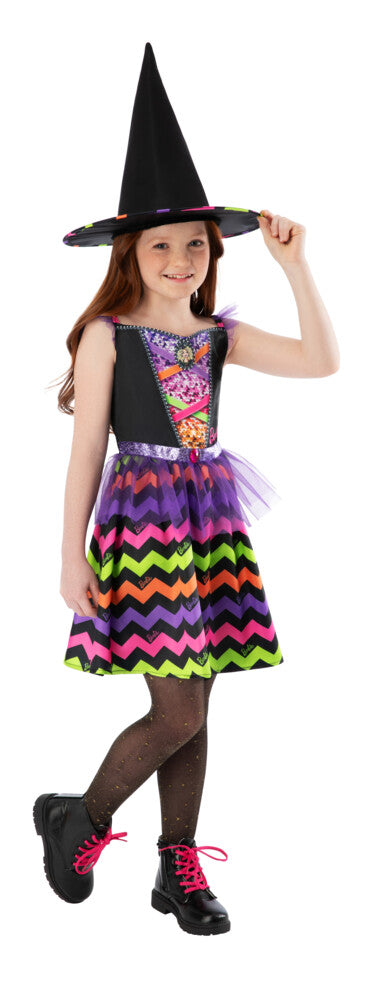 BARBIE WITCH COLOURFUL COSTUME, CHILD - Little Shop of Horrors Costumery & Pop-Culture Emporium - 16 Bennetts Rd Mornington Melbourne - Melbourne's Most Iconic Costume Shop