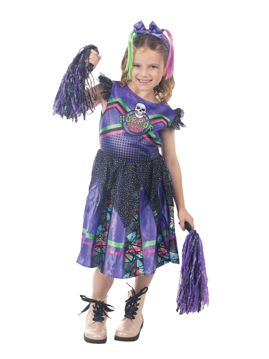 GOTHIC CHEERLEADER COSTUME, CHILD