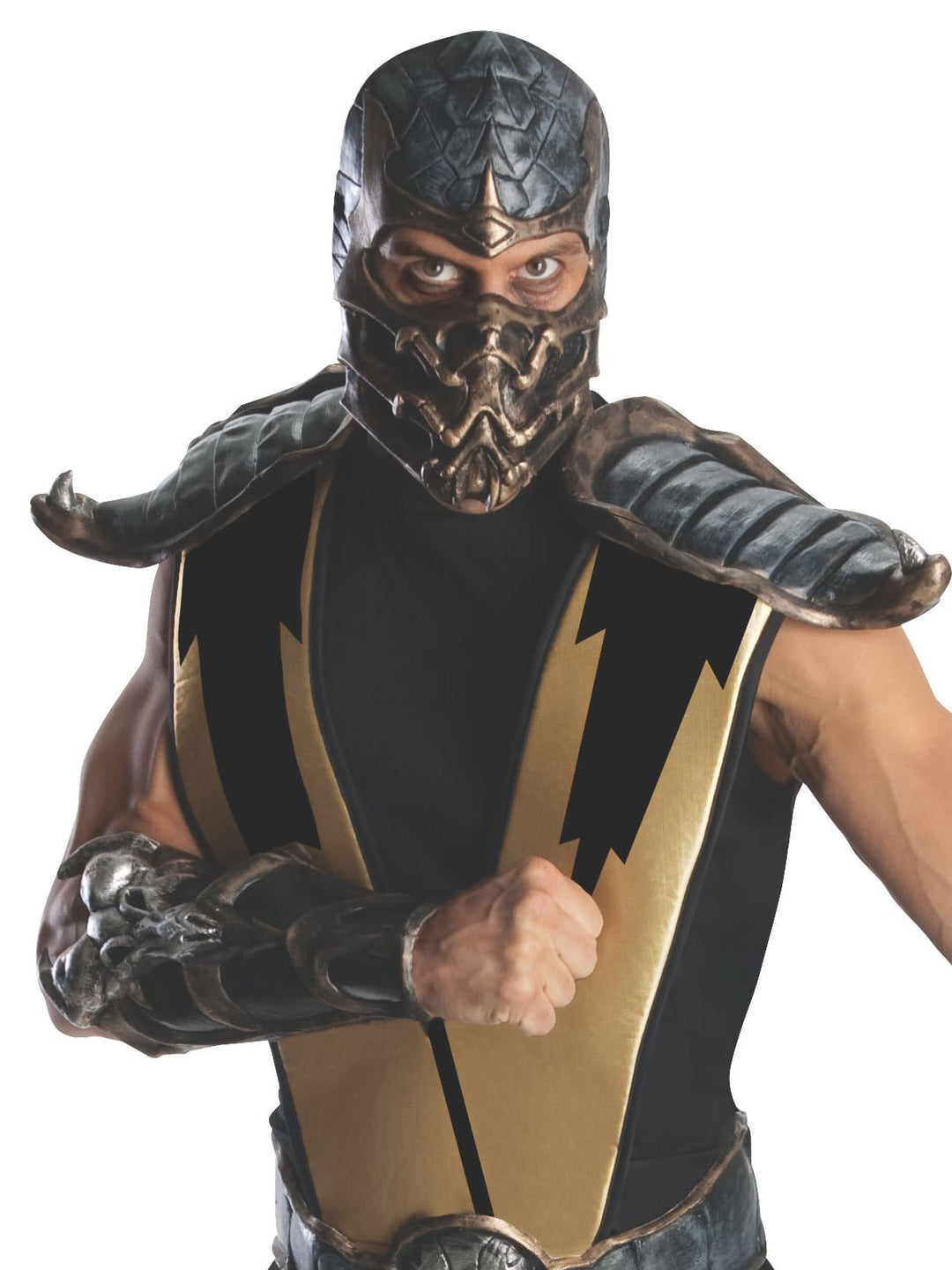 MORTAL KOMBAT SCORPION COSTUME, ADULT - Little Shop of Horrors Costumery & Pop-Culture Emporium - 16 Bennetts Rd Mornington Melbourne - Melbourne's Most Iconic Costume Shop