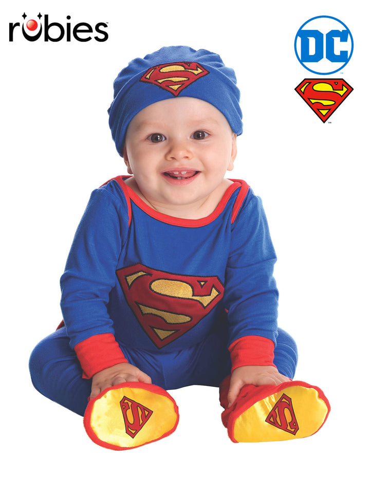 SUPERMAN ONESIE, CHILD - Little Shop of Horrors Costumery & Pop-Culture Emporium - 16 Bennetts Rd Mornington Melbourne - Melbourne's Most Iconic Costume Shop
