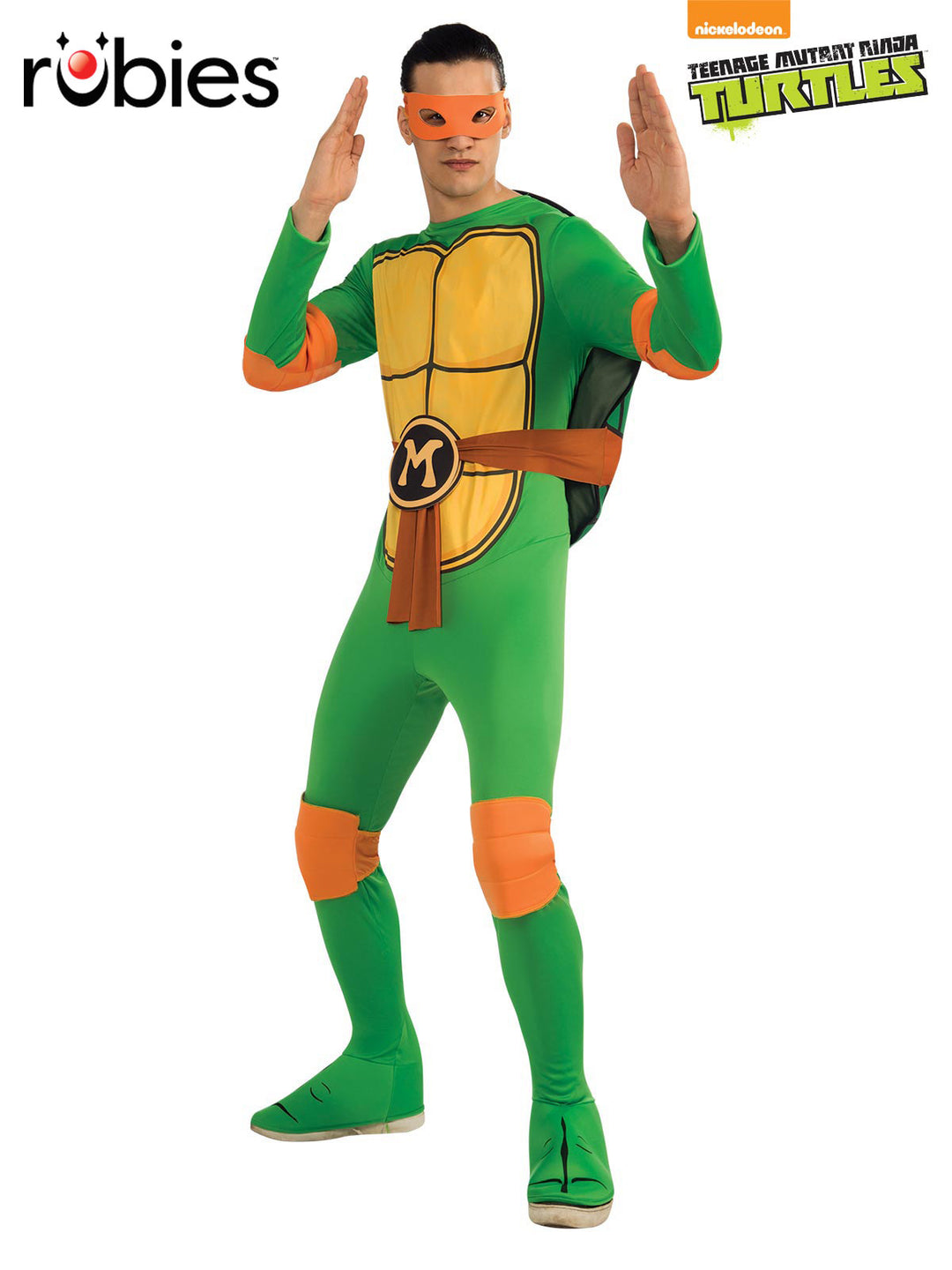 TMNT MICHELANGELO COSTUME, ADULT - Little Shop of Horrors Costumery & Pop-Culture Emporium - 16 Bennetts Rd Mornington Melbourne - Melbourne's Most Iconic Costume Shop